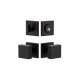 Viaggio QADMLTQAD Quadrato Leather Rosette Entry Set with Quadrato Brass Knob and Matching Deadbolt