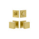 Viaggio QADQAD Quadrato Rosette Entry Set with Quadrato Brass Knob and Matching Deadbolt