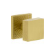 Viaggio QADMHMQAD Quadrato Hammered Rosette with Quadrato Brass Knob
