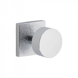 Viaggio QADMLNCLO Quadrato Linen Rosette with Circolo Brass Knob