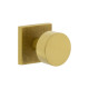 Viaggio QADMLNCLO Quadrato Linen Rosette with Circolo Brass Knob