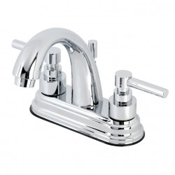 Kingston Brass KS861 4" Centerset Faucet w/ Brass Pop-up Drain