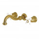 Kingston Brass KS312PX Wall Mount Bathroom Faucets,Porcelain Cross