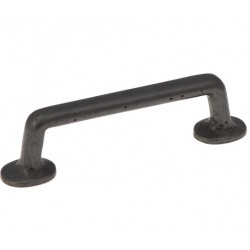 Hickory Hardware P3672-BI Carbonite Cabinet Pull, Center to Center Length 4", Black Iron