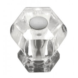 Hickory Hardware HH74688-CA14 Crystal Palace Cabinet Knob, 1-3/16" Diameter, Crysacrylic w/ Polished Nickel
