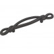Hickory Hardware P3451-BI French Twist Pull, Center to Center Length 3", Black Iron