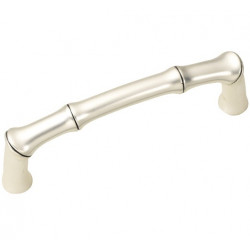 Hickory Hardware P3444 Bamboo Cabinet Pull, Center to Center Length 3", Black Nickel Vibed