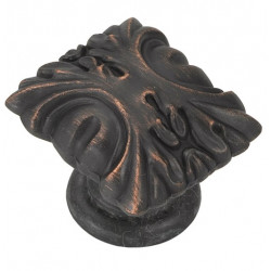 Hickory Hardware P3430 Ithica Cabinet Knob, Size 1 5/16"(L) x 1 1/8"(W), Vintage Bronze