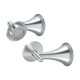 Deltana KH2000 KH Series, Double Post Toilet Paper Holder, Solid Brass