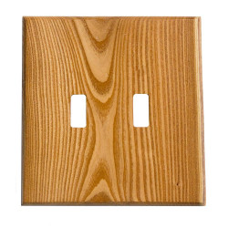 Sierra Lifestyles 682828 Screwless Traditional Double Toggle Switchplate