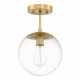 Design House 588517 Gracelyn Ceiling Light w/ Clear Seedy Glass