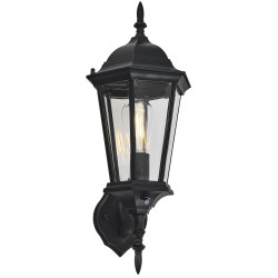 Design House 589556/64 Oak Creek Dusk To Dawn Wall Light In Black
