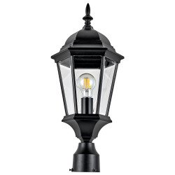 Design House 589192-TBK/590091 Oak Creek Outdoor Post Light