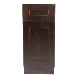 Design House 561944 Brookings 1-Door, 1-Drawer Base Cabinet In Espresso, Unassembled