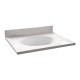 Design House 586180/222 Cultured Marble 25" Vanity Top In Solid White, 4" Centerset