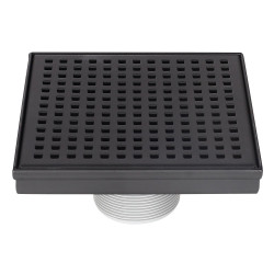 Design House 542837 Contemporary 6" Square Shower Drain