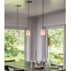 Rocky Mountain Hardware PE455 Alpha Square Glass Pendant, 4 3/4" x 8 11/16"