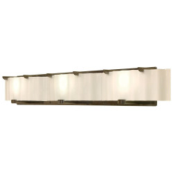Rocky Mountain Hardware V445 Triple Plank Vanity w/Corrugated Glass