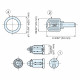 Sugatsune MD-N1 Interchangeable Cylinder & Key