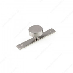 Richelieu BP229540 Modern Metal Wardrobe Knob and Backplate