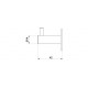 Sugatsune DSH-01-BL Coat Hook, Black