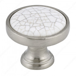 Richelieu BP4418195304 Eclectic Metal and Ceramic Knob