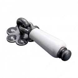 Richelieu 9004690830 Traditional Iron & Limoges Porcelain Pull