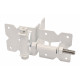D&D DDSHSNA StainlessSteel V-Notch (S-N) Self-Closing, Tension Adjustable, Regular Hinge, Finish-Black (Pair)