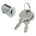 Hafele 210.40.600 Plate-Cylinder Removable Core, Keyed Different, Nickel Plated