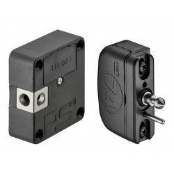Hafele 231.07.502 Solo 125 Electronic Furniture Lock Set, Battery-Operated, Plastic