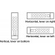 Hafele 231.98. Safe-O-Tronic, LS200 Keypad Lock, 151 x 38 x 33 mm
