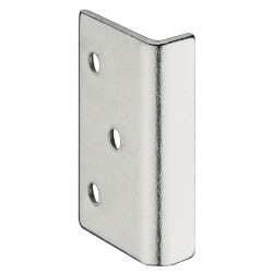 Hafele 232.37.991 Angled Striking Plate for SYMO Spring Bolt Rim Lock, Nickel-Plated, Steel