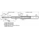 Hafele 422.33.863 Accuride 9308, Ball Bearing Runners, Side/Surface Mounted, Weight Capacity - 500 lbs