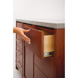 Hafele 422.97.870 Accuride 3832HDTR, Heavy Duty Touch Release, Side Mounted Cam Adjust Slide