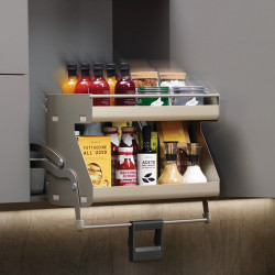 Hafele 504.69. iMove Pull Down Unit for Face Frame Cabinet w/ Shim