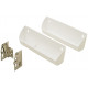 Hafele 545.29. Tip Out Tray Set, Plastic, White