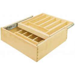 Hafele 556.48. Double Cutlery, Drawer Insert, Wood