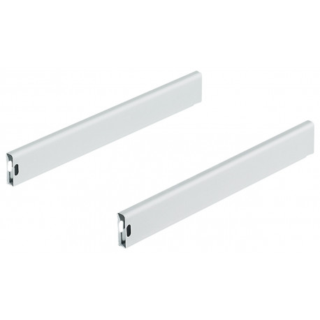 Hafele 558.15. Grass Side Railing for Zargen 6100 Rail System, Steel, White