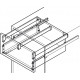 Hafele 558.15. Grass Side Railing for Zargen 6100 Rail System, Steel, White