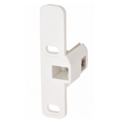 Hafele 558.57.798 Front Fixing Bracket for Supra 54 Single-Wall Metal Drawer System, Screw-on, White