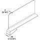 Hafele 771.80. Shelf Dividers For 0.75 mm Shelves, Acrylic, Clear