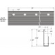 Hafele 792.01.045 Tag Omni Track, J Channel, Aluminum, 97" L x 0.43" W x 1.5" H