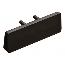 Hafele 792.03.329 Elite Cleat Hook Cover Cap, Plastic, Black