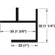 Hafele 792.11. Handitrim, Inside/Outside Corner Molding, PVC, Length - 96"