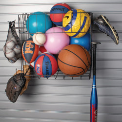 Hafele 792.13.080 Handiaccessories, Sports Accessory Rack, Steel, Powder-Coated
