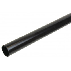 Hafele 801.54.384 Heavy Duty Round Wardrobe Tube, Steel, Black, Dia - 33 mm, L - 92"