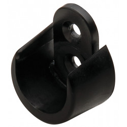 Hafele 803.03. Round Plastic Wardrobe Tube Support, Dia - 19 mm