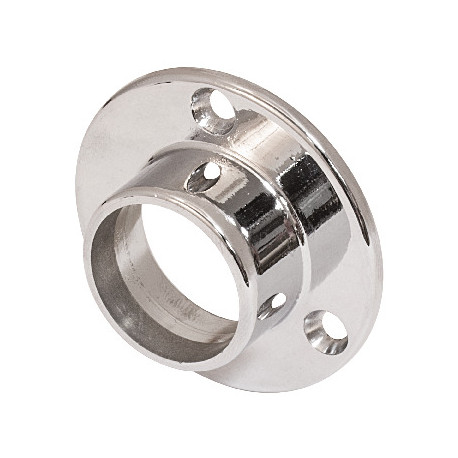 Hafele 803.06. Support for Heavy Duty Wardrobe Tube, Zinc, Chrome, Dia - 25 mm