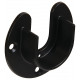 Hafele 803.06. Support for Heavy Duty Wardrobe Tube, Zinc, Black, Dia - 33 mm