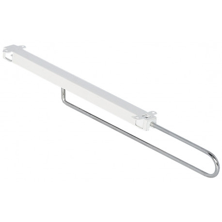 Hafele 805.12. Retractable Wardrobe Rail, Steel Runner, Nickel-Plated